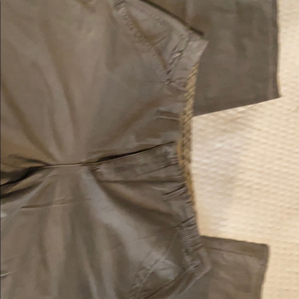 Grey flat front dress pants . Size 16